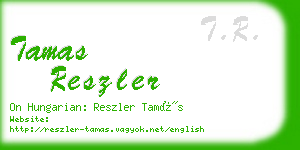 tamas reszler business card